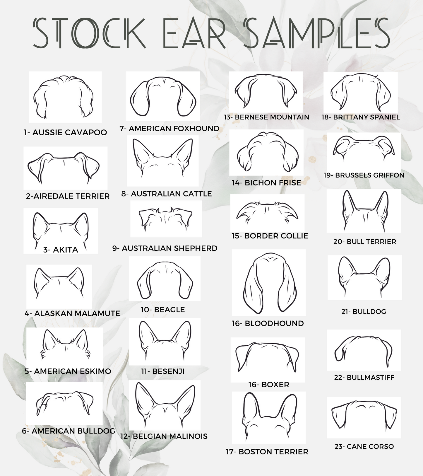Dog Ear Fridge Magnet - Custom Dog Ear Outline