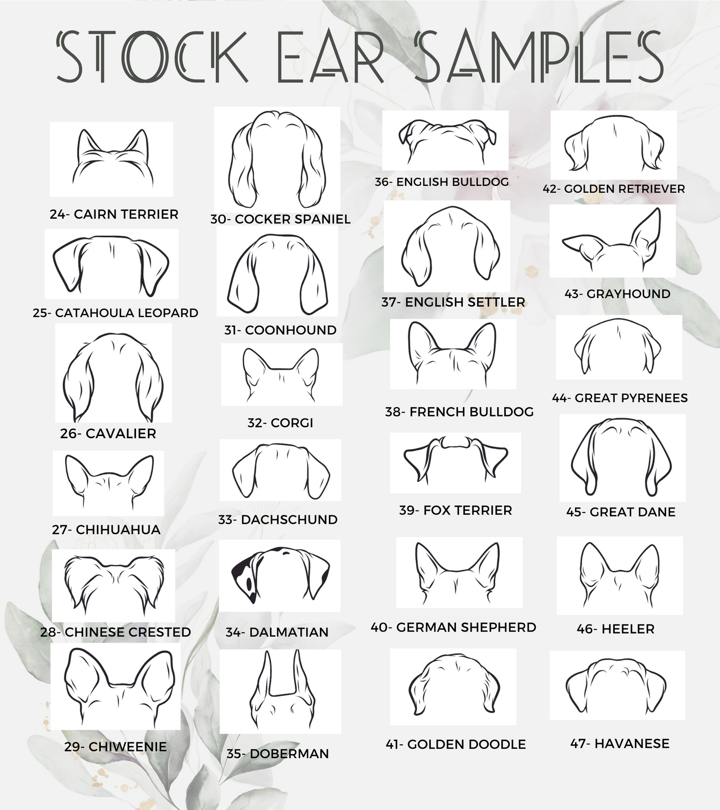 Dog Ear Fridge Magnet - Custom Dog Ear Outline