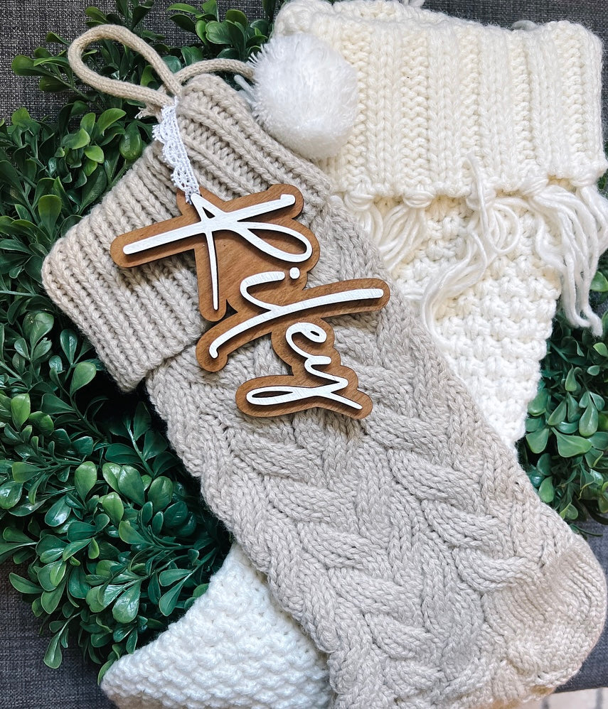 Personalized Christmas Stocking Tags