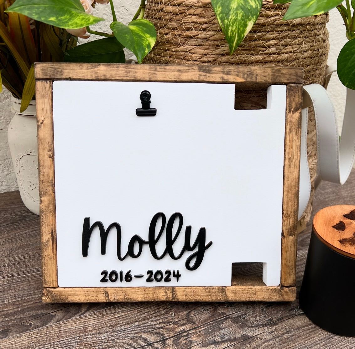 Classic Pet Memorial Dog Collar Holder
