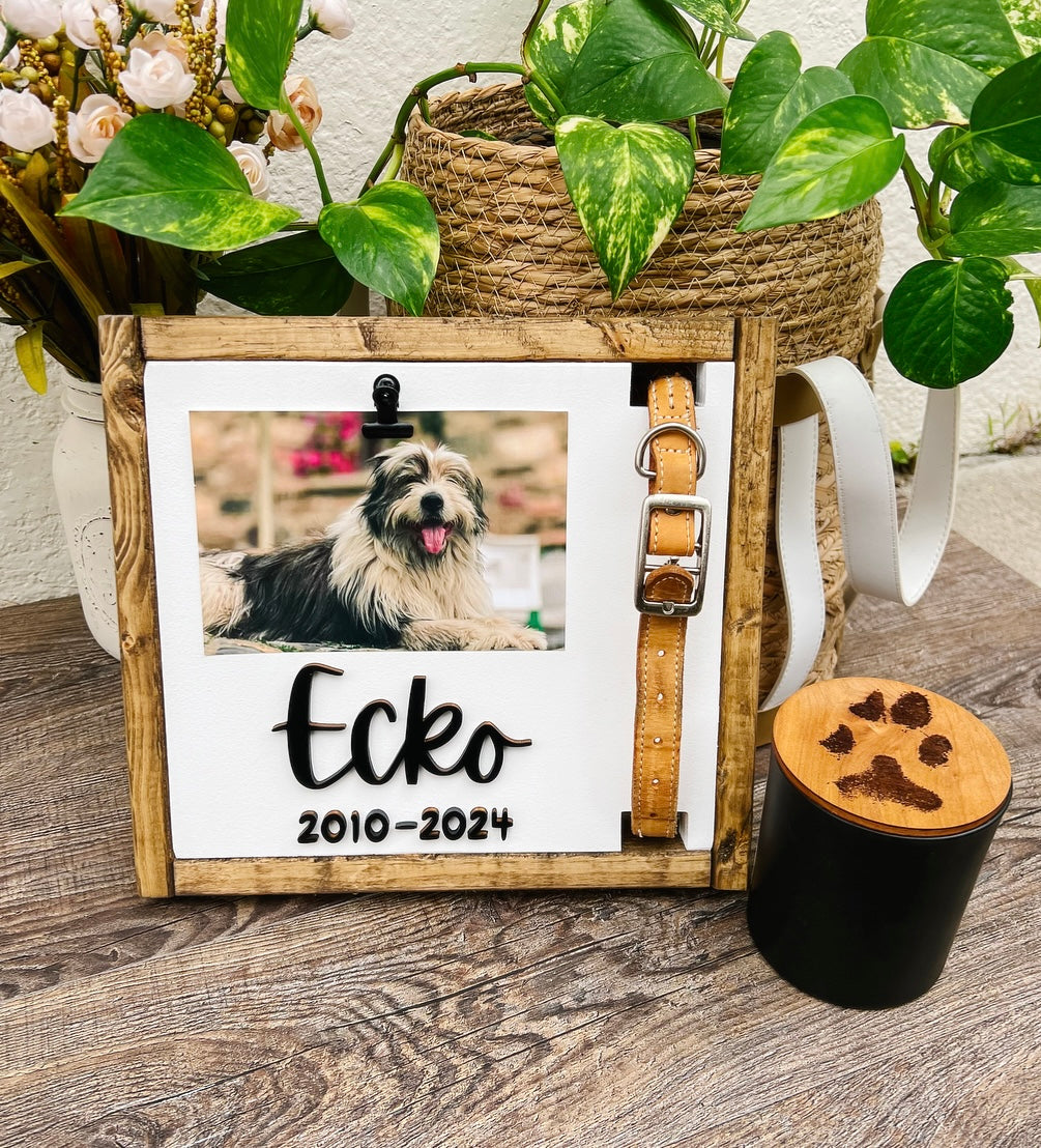 Classic Pet Memorial Dog Collar Holder
