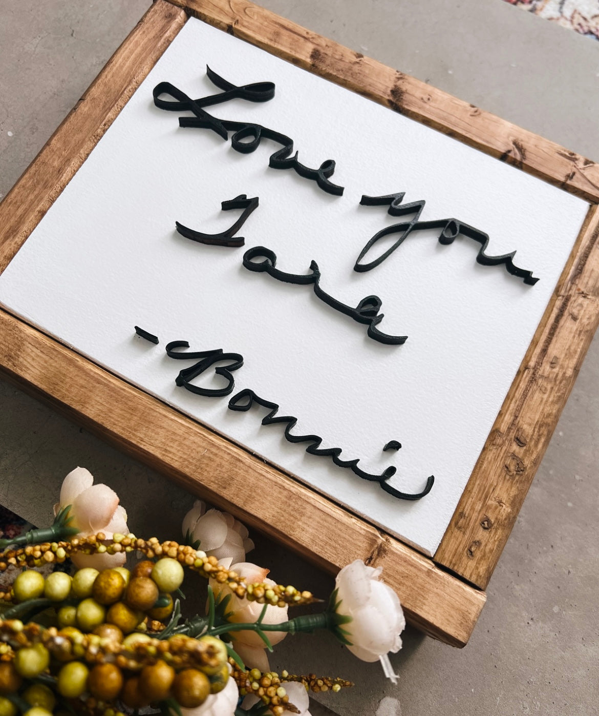 Custom Handwriting Memorial Keepsake