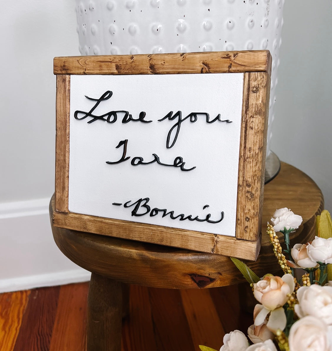 Custom Handwriting Memorial Keepsake