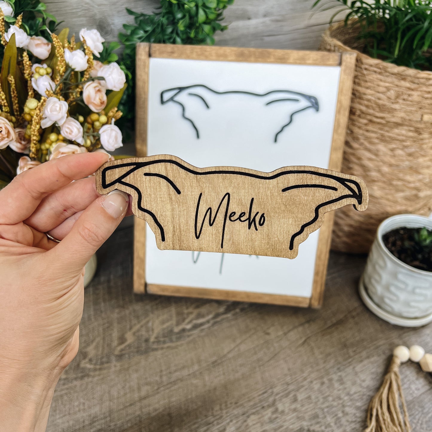 Dog Ear Fridge Magnet - Custom Dog Ear Outline