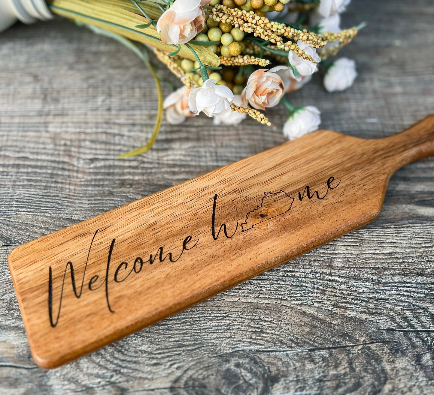 Engraved "Welcome Home KY" Mini Charcuterie Board