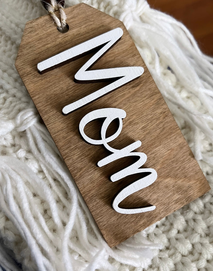 Custom Christmas Stocking Name Tag