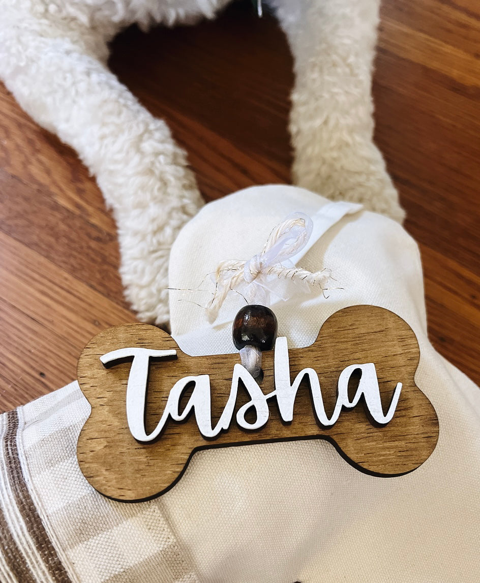 Personalized Dog Bone Christmas Ornament