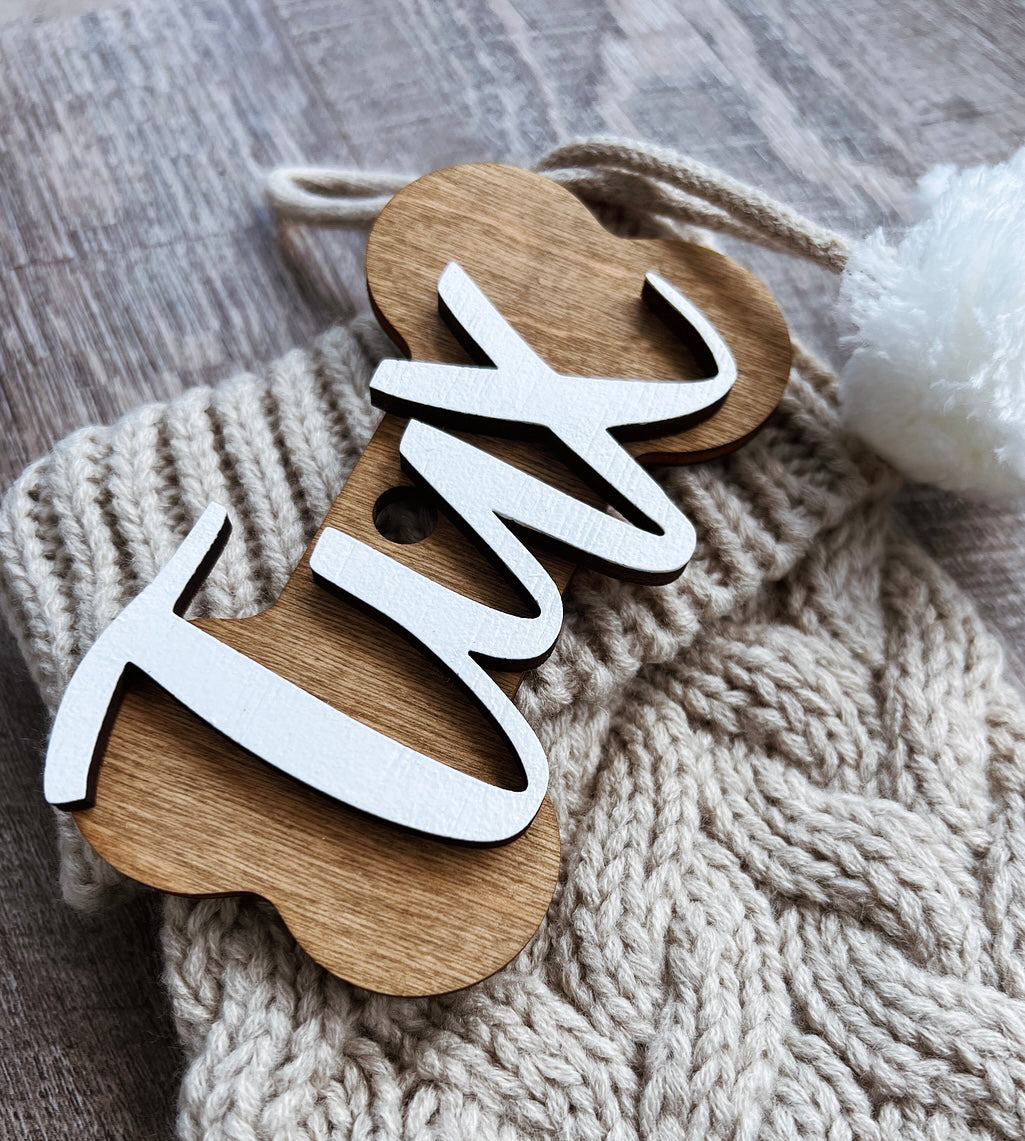 Personalized Dog Bone Christmas Ornament