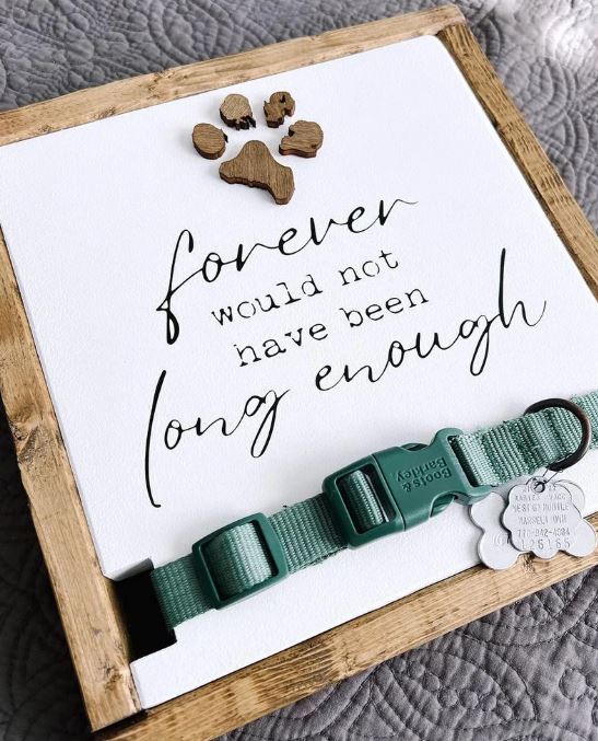 Forever Would Not Have Been Long Enough - Pet Keepsake Plaque