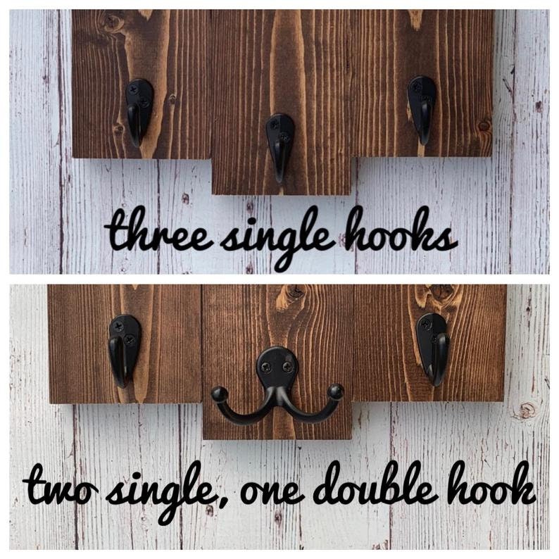 His and Hers Dog Leash Holder - Entryway Key and Leash Organizer