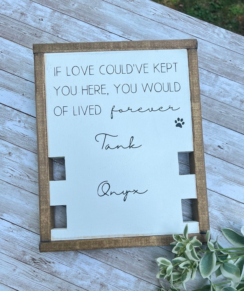 Collar Holder for Multiple Dogs - Pet Memorial Sign