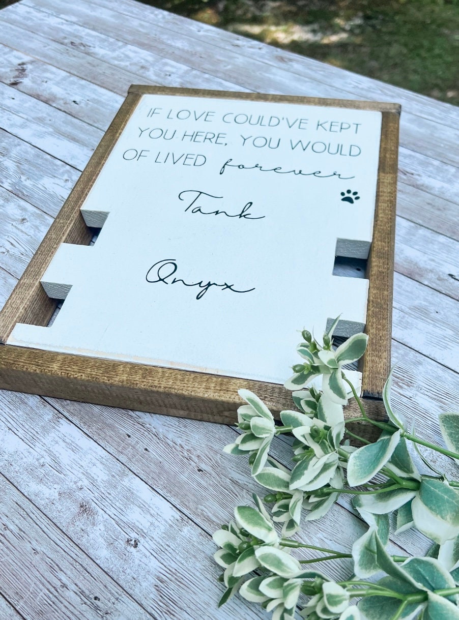 Collar Holder for Multiple Dogs - Pet Memorial Sign