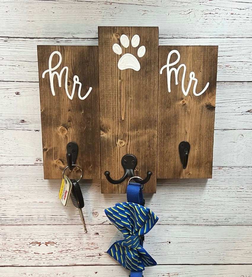 Dog Leash and Key Holder for Same Sex Couples: LGBTQ+ Wedding Gift