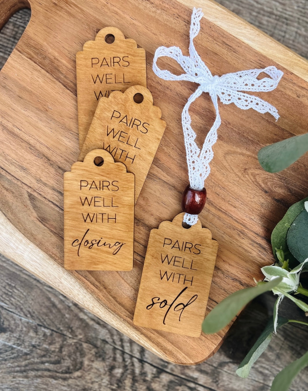 Closing Gift Wine Tag - Pairs Well With...