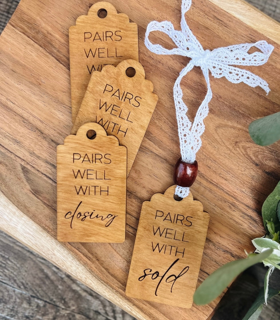 Closing Gift Wine Tag - Pairs Well With...