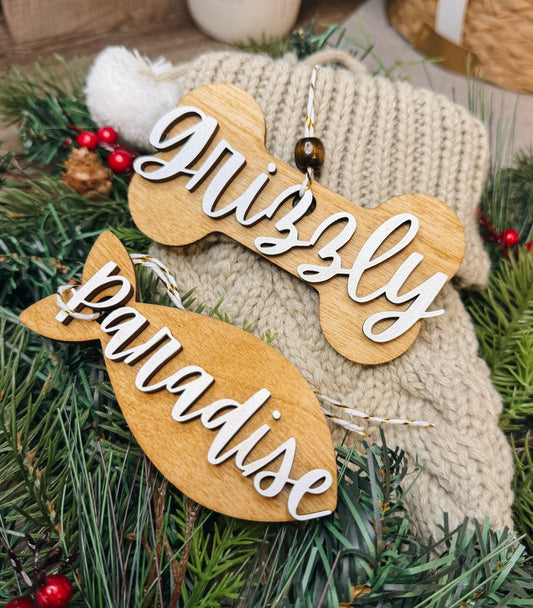 Dog Bone Christmas Ornament