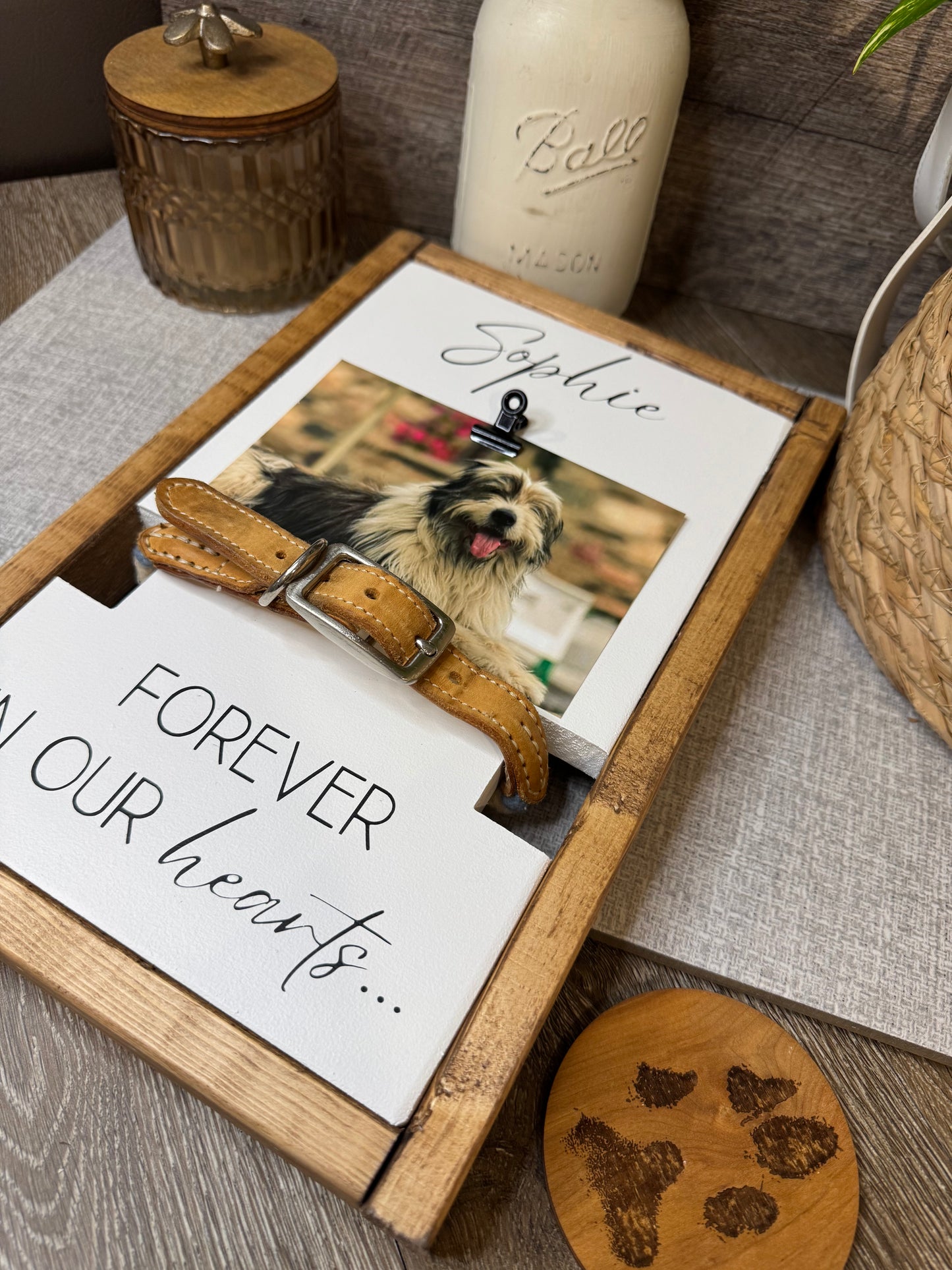 Pet Memorial Collar Holder - Forever In Our Hearts
