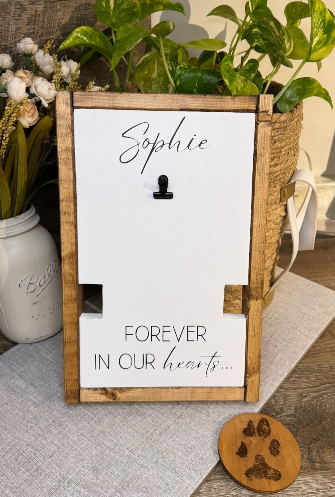 Pet Memorial Collar Holder - Forever In Our Hearts