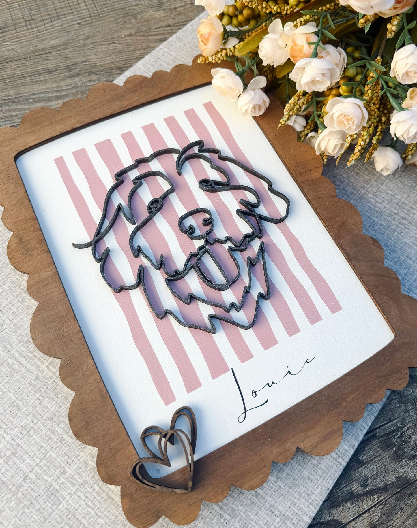 Custom Dog Portrait from Photo - Minimalist Pet Line Art