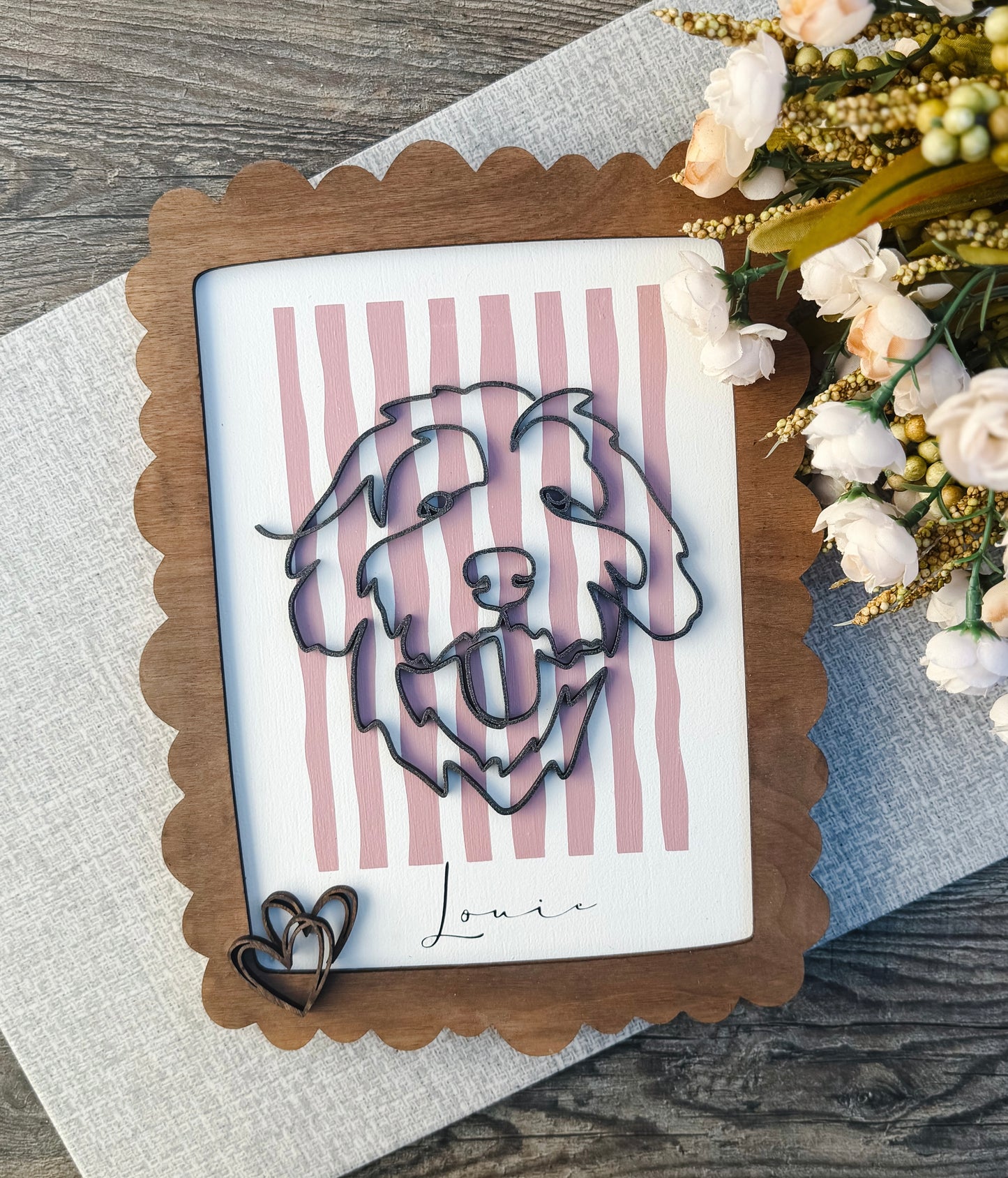 Custom Dog Portrait from Photo - Minimalist Pet Line Art
