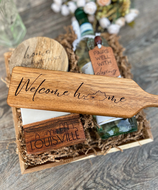 Engraved "Welcome Home KY" Mini Charcuterie Board