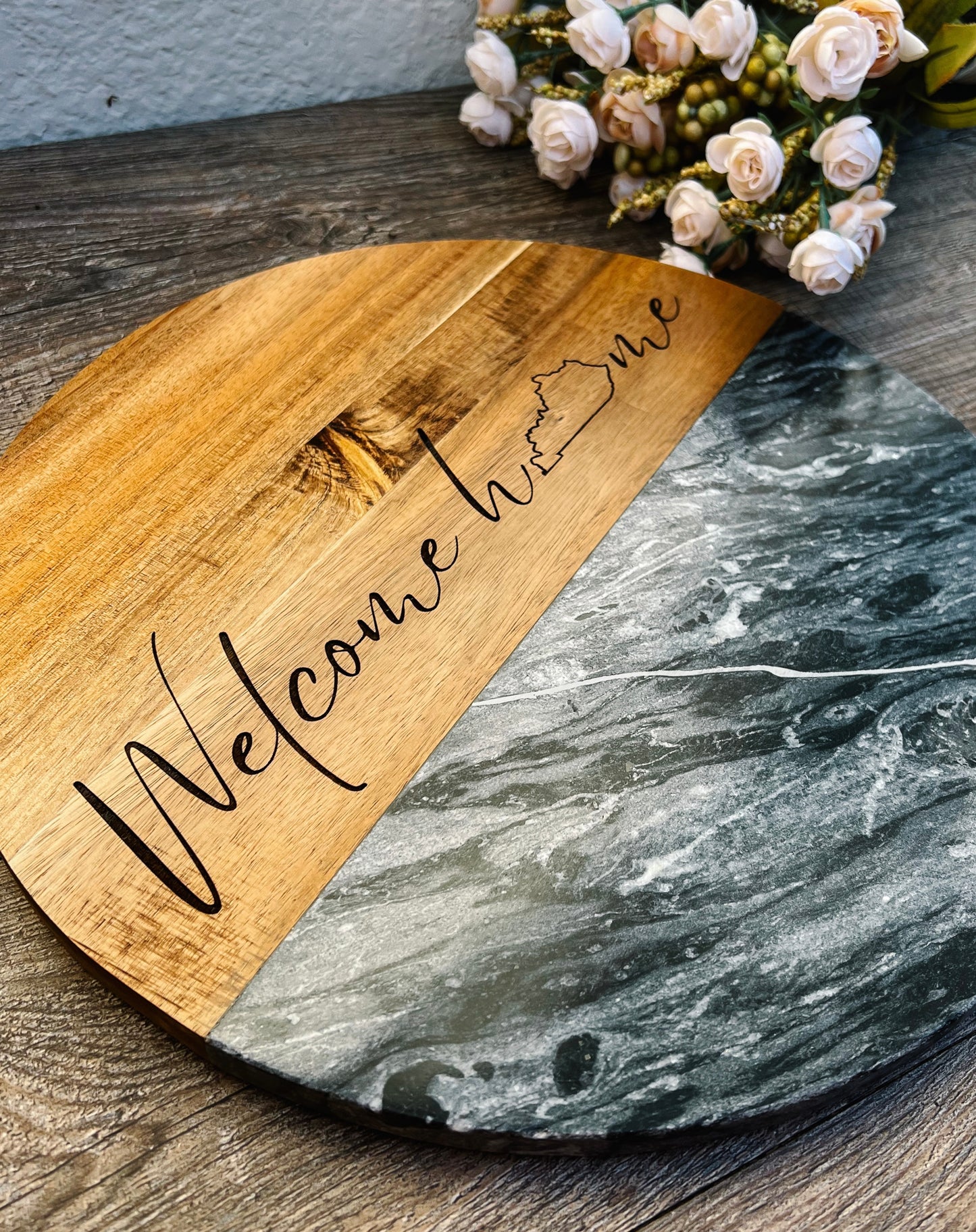 "Welcome Home KY" Engraved Charcuterie Board