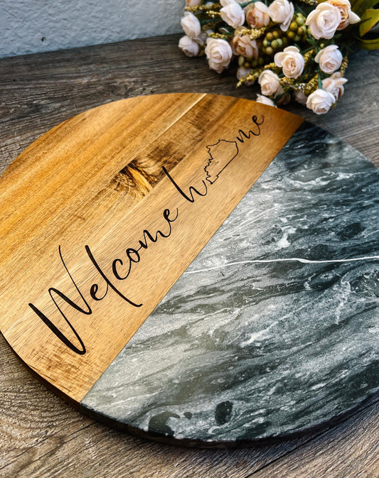 "Welcome Home KY" Engraved Charcuterie Board