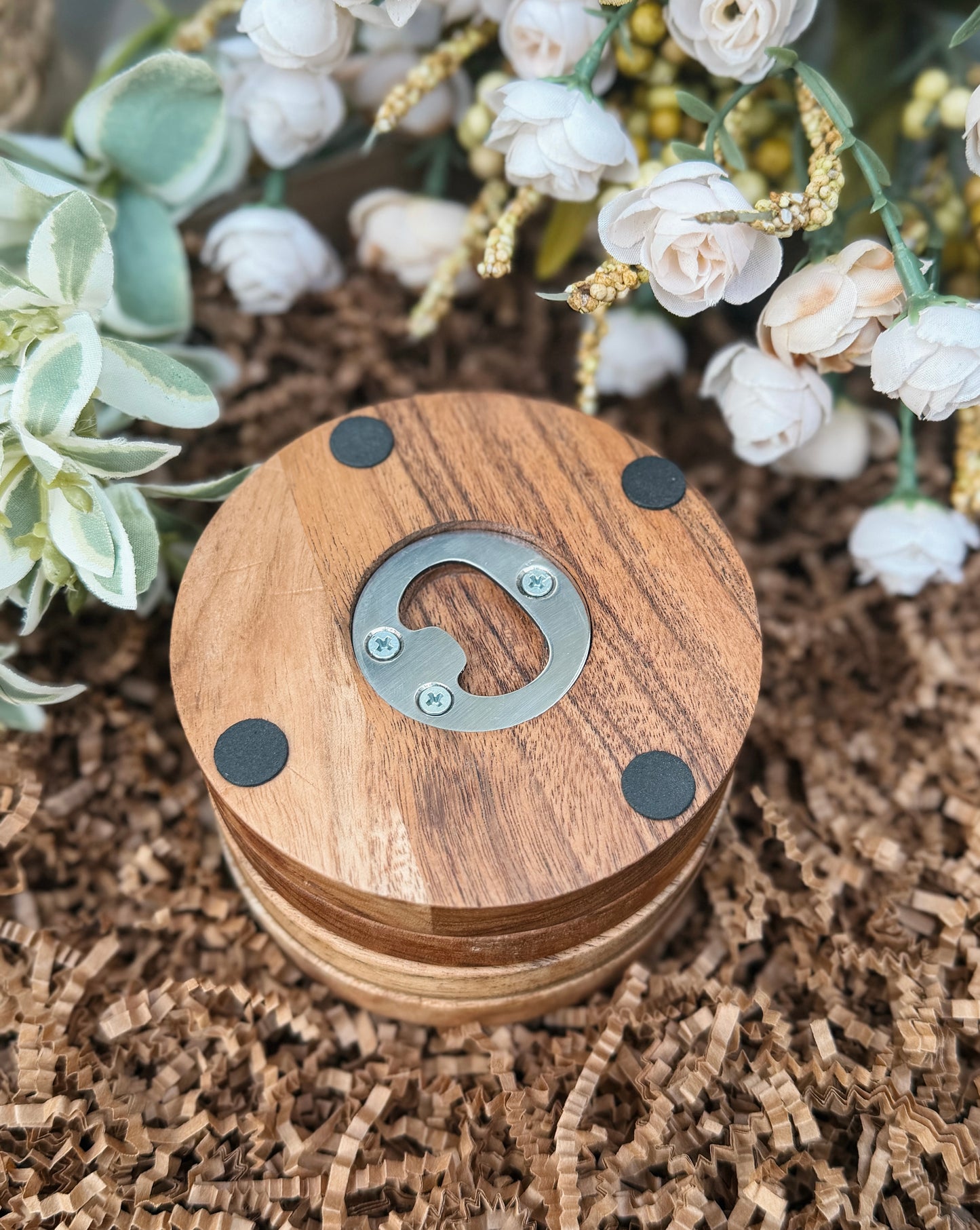 Engraved Bottle Opener Coasters