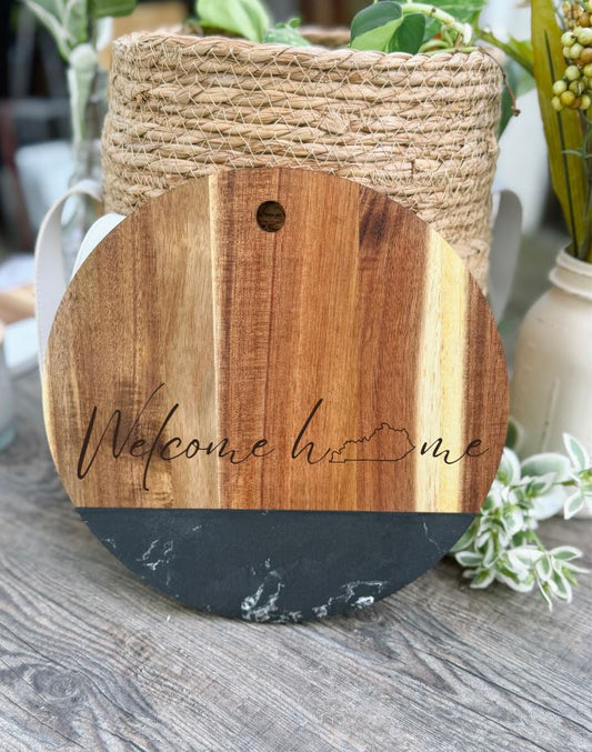 "Welcome Home KY" Engraved Charcuterie Board