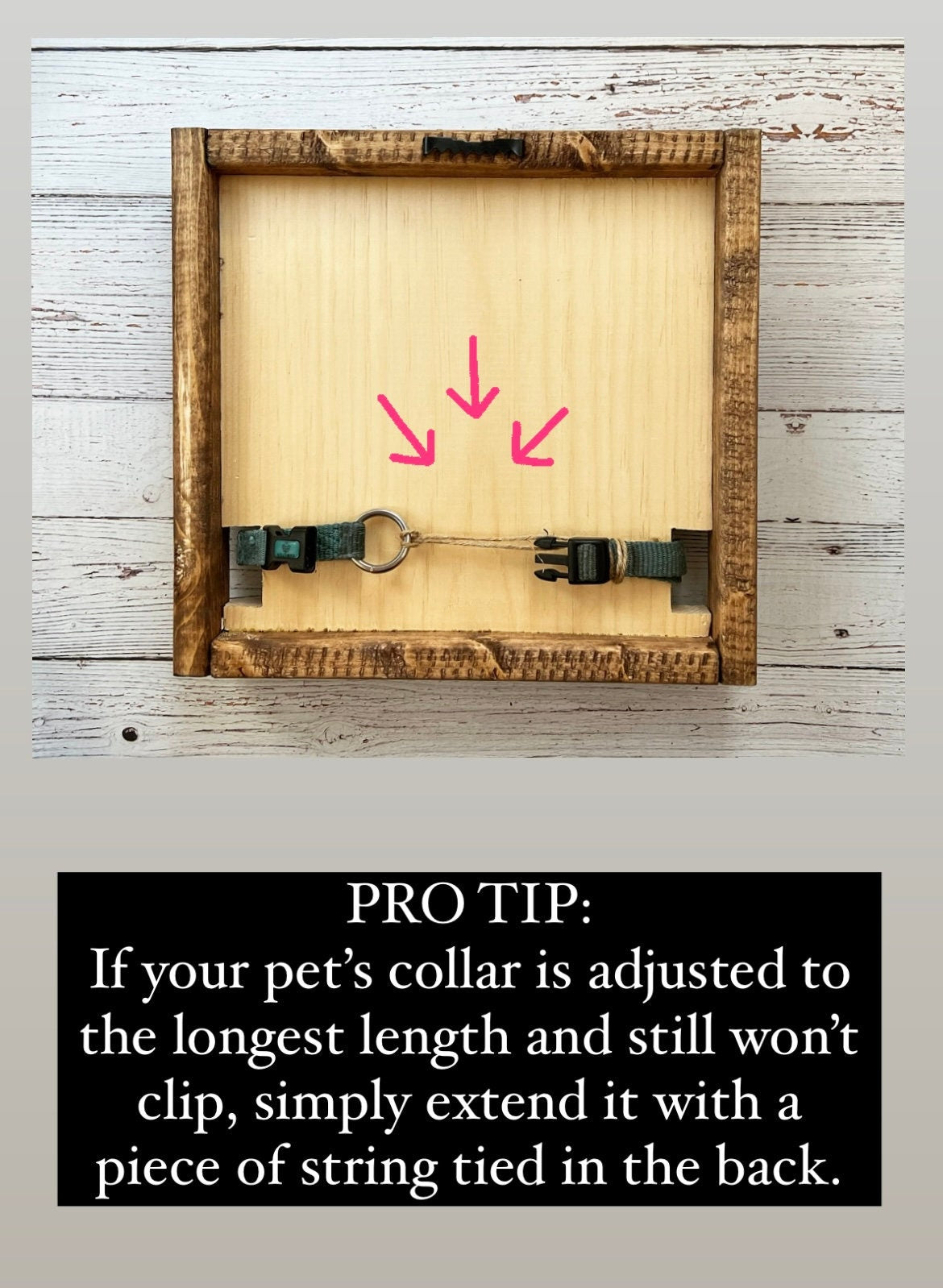 Collar Holder for Multiple Dogs - Pet Memorial Sign